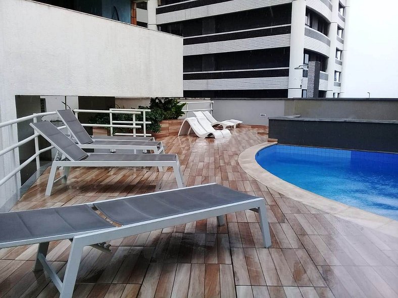 Flat Atlântico 17th Floor 2 Bedrooms Sea View